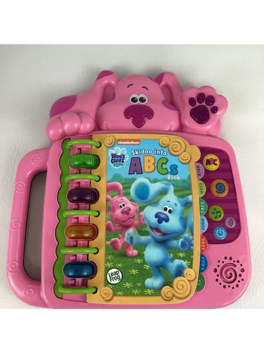 Magenta Plush Bundle Leap Frog Blue's Clues Skidoo Into ABC's Electronic Book - Picture 2 of 13